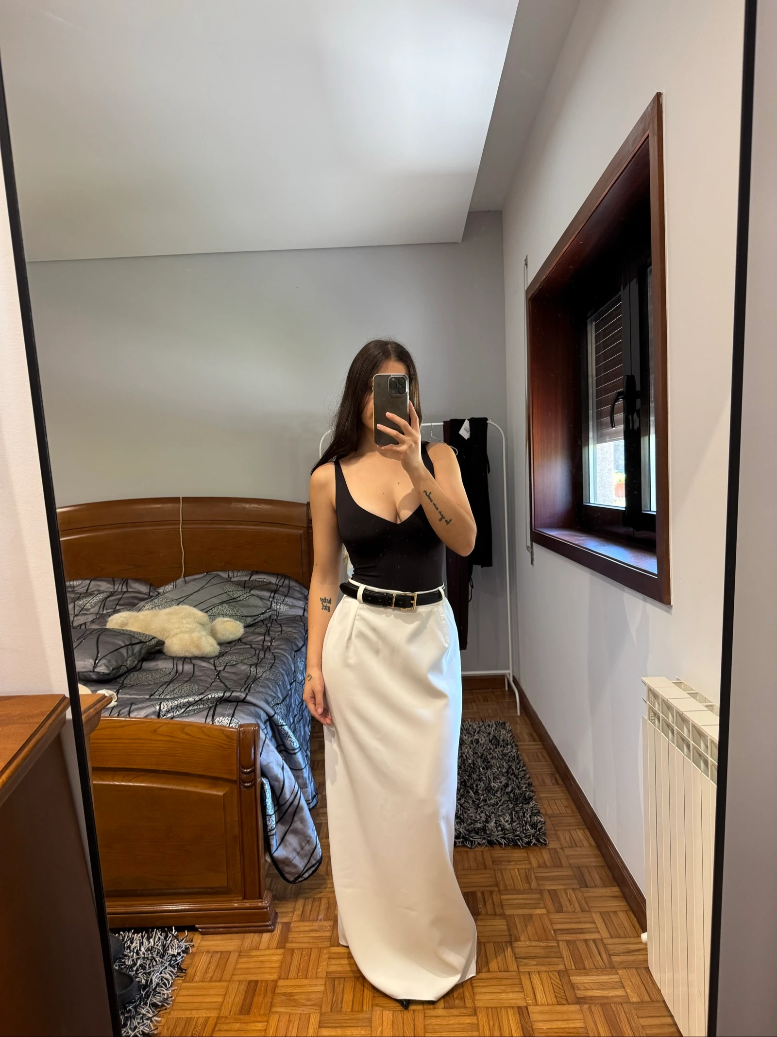 Jupe longue blanche taille XS – photo 3